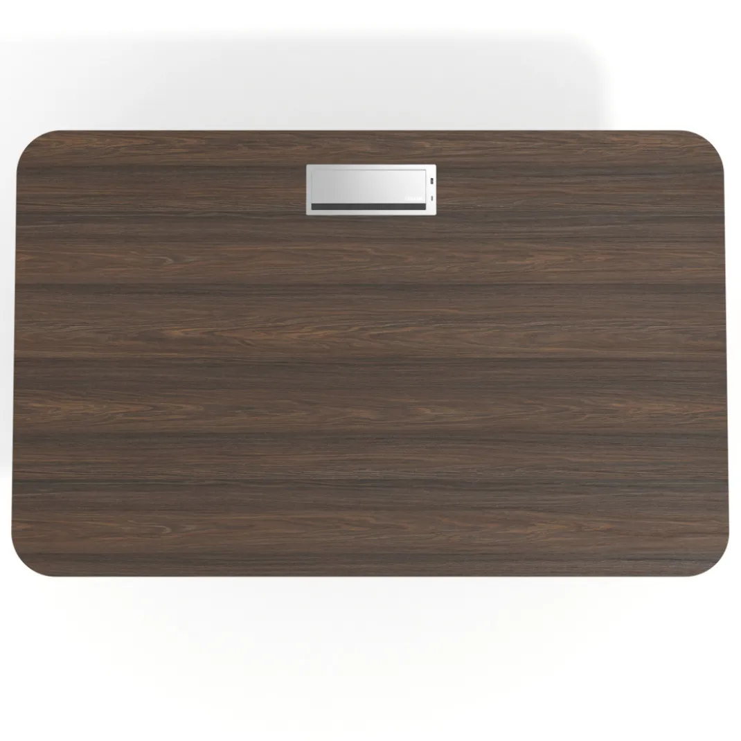 Mesa de dirección Tekno, patas de aluminio inyectado, estructura cromada