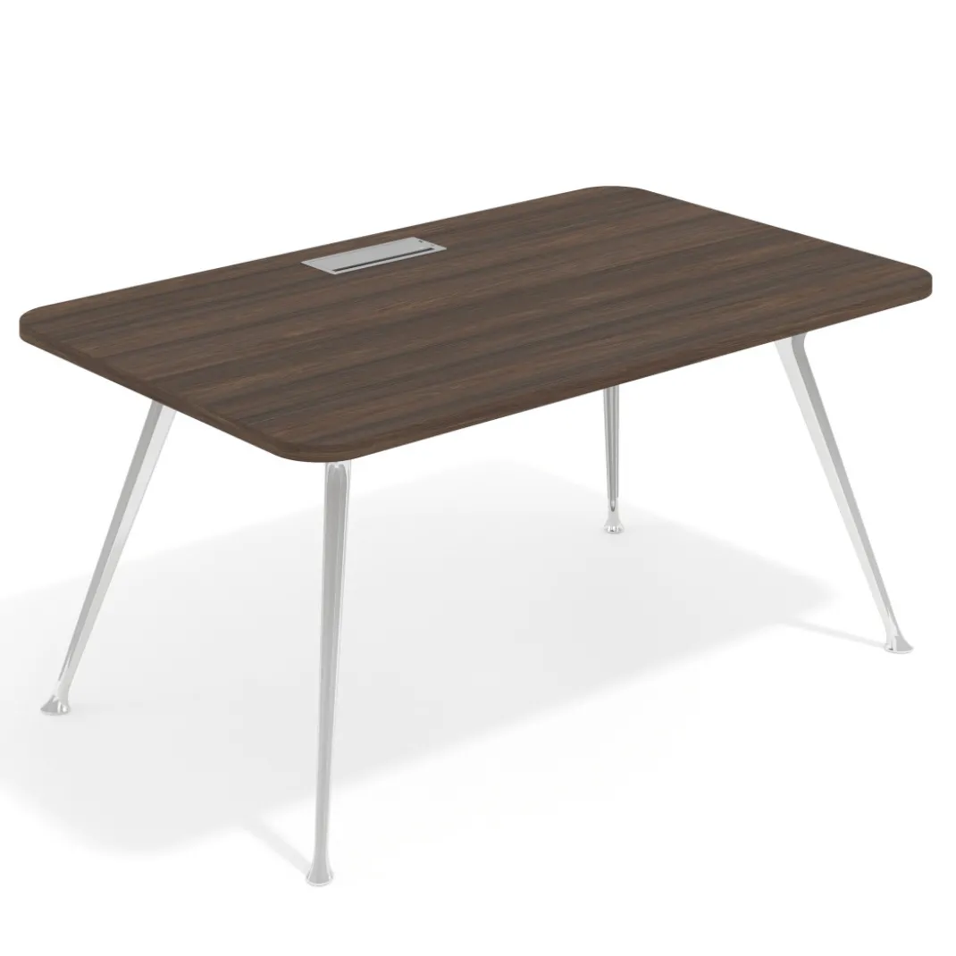 Mesa de dirección Tekno, patas de aluminio inyectado, estructura cromada
