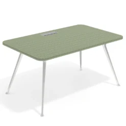 Mesa de dirección Tekno, patas de aluminio inyectado, estructura cromada