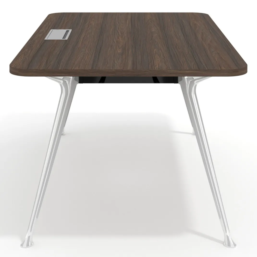 Mesa de dirección Tekno, patas de aluminio inyectado, estructura cromada