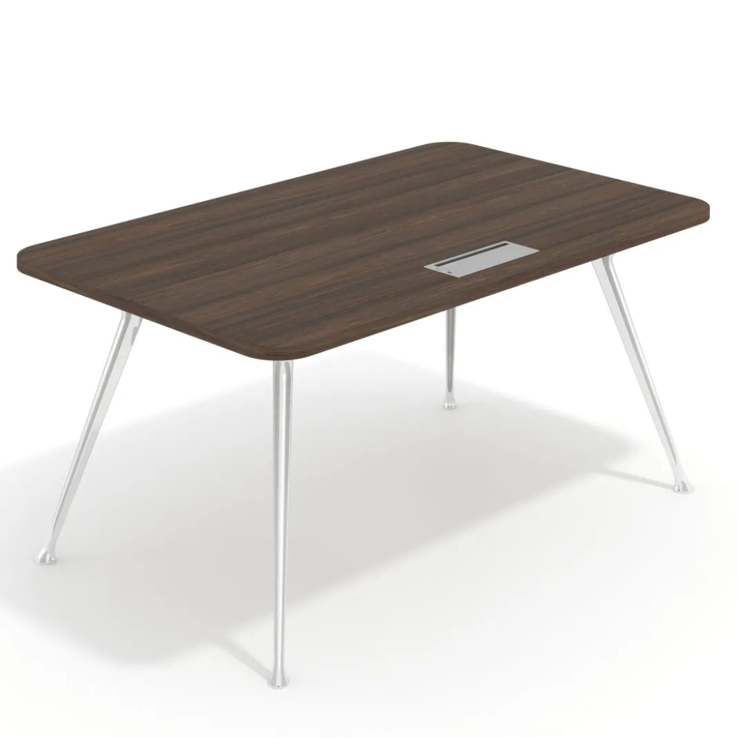 Mesa de dirección Tekno, patas de aluminio inyectado, estructura cromada