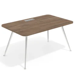 Mesa de dirección Tekno, patas de aluminio inyectado, estructura cromada