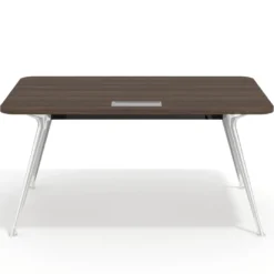 Mesa de dirección Tekno, patas de aluminio inyectado, estructura cromada