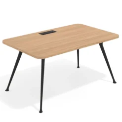 Mesa de dirección Tekno, patas de aluminio inyectado, estructura negra