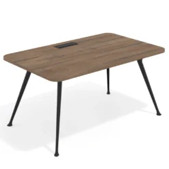 Mesa de dirección Tekno, patas de aluminio inyectado, estructura negra