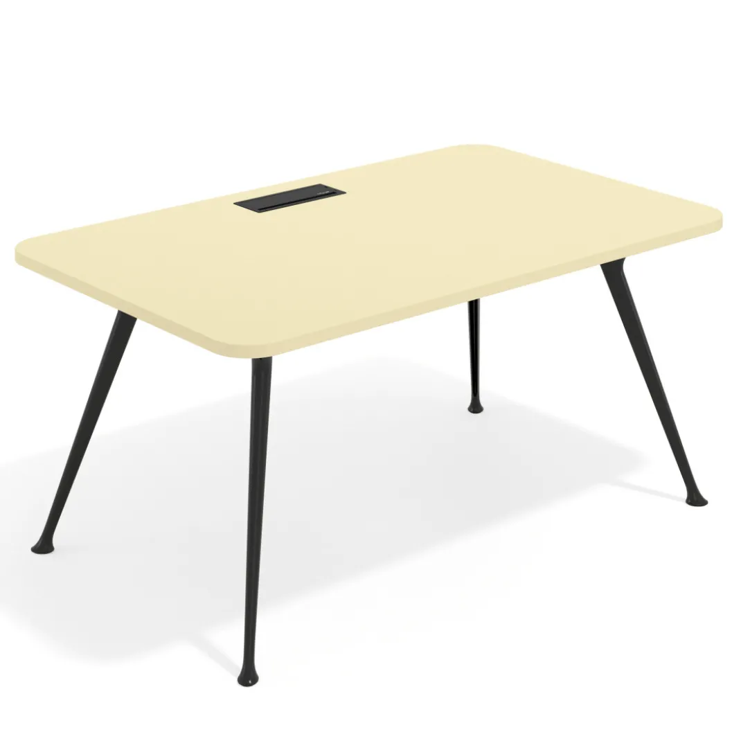 Mesa de dirección Tekno, patas de aluminio inyectado, estructura negra