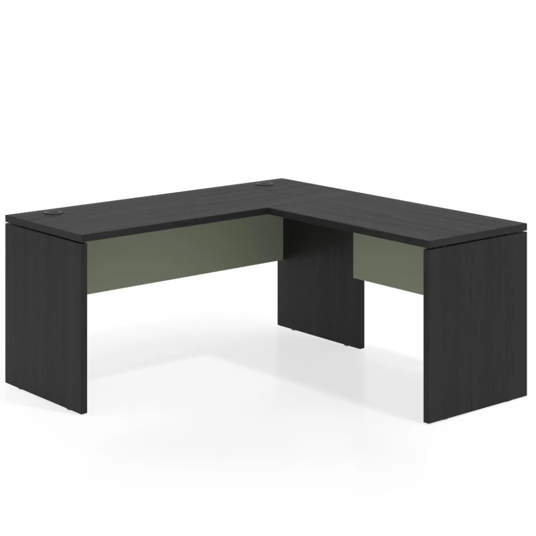 Mesa de Escritorio con ala Work Plus fondo 60 estructura bocamina