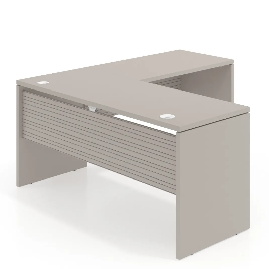 Mesa de Escritorio con ala Work Plus fondo 60 diseño rayado