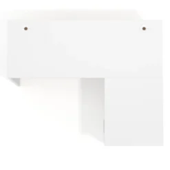 Mesa de Escritorio con cajones en L Work Plus, ala corta, fondo 60, frontales melamina diseño rayado