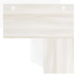 Mesa de Escritorio con cajones, fondo 68cm, estructura blanca, ala corta, pedestal melamina
