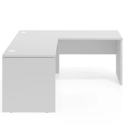 Mesa de escritorio en L Work fondo 68 estructura monocolor