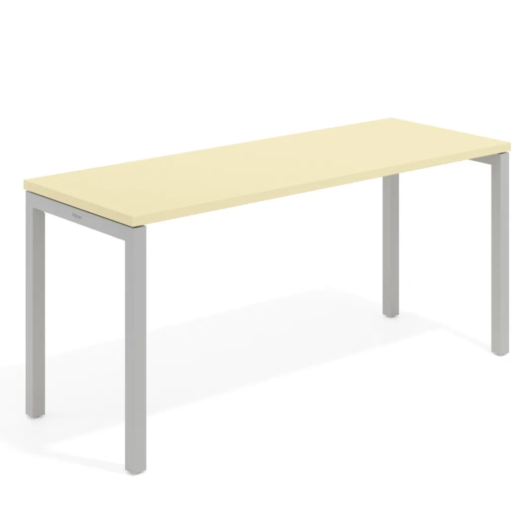 Mesa de escritorio pequeña Kube fondo 60cm estructura aluminio