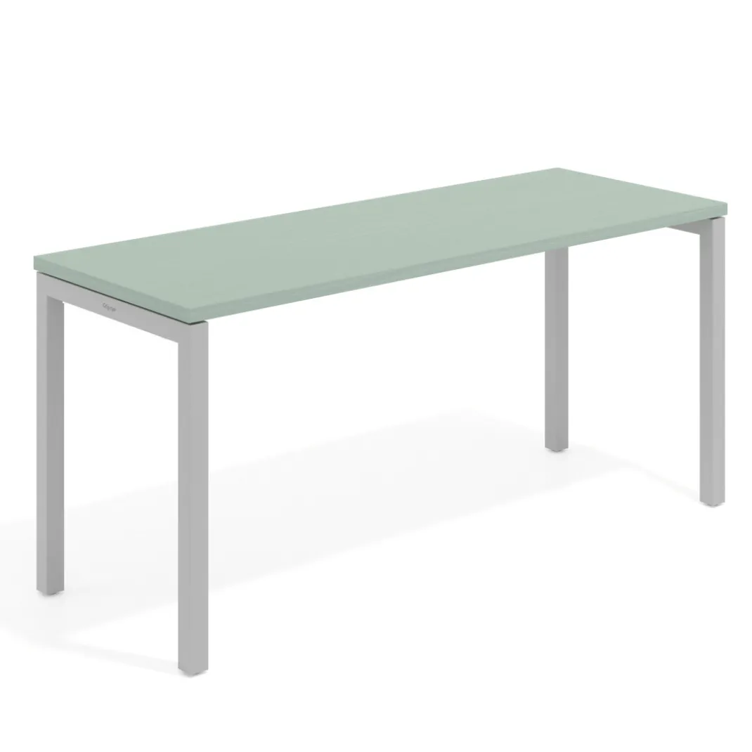 Mesa de escritorio pequeña Kube fondo 60cm estructura aluminio