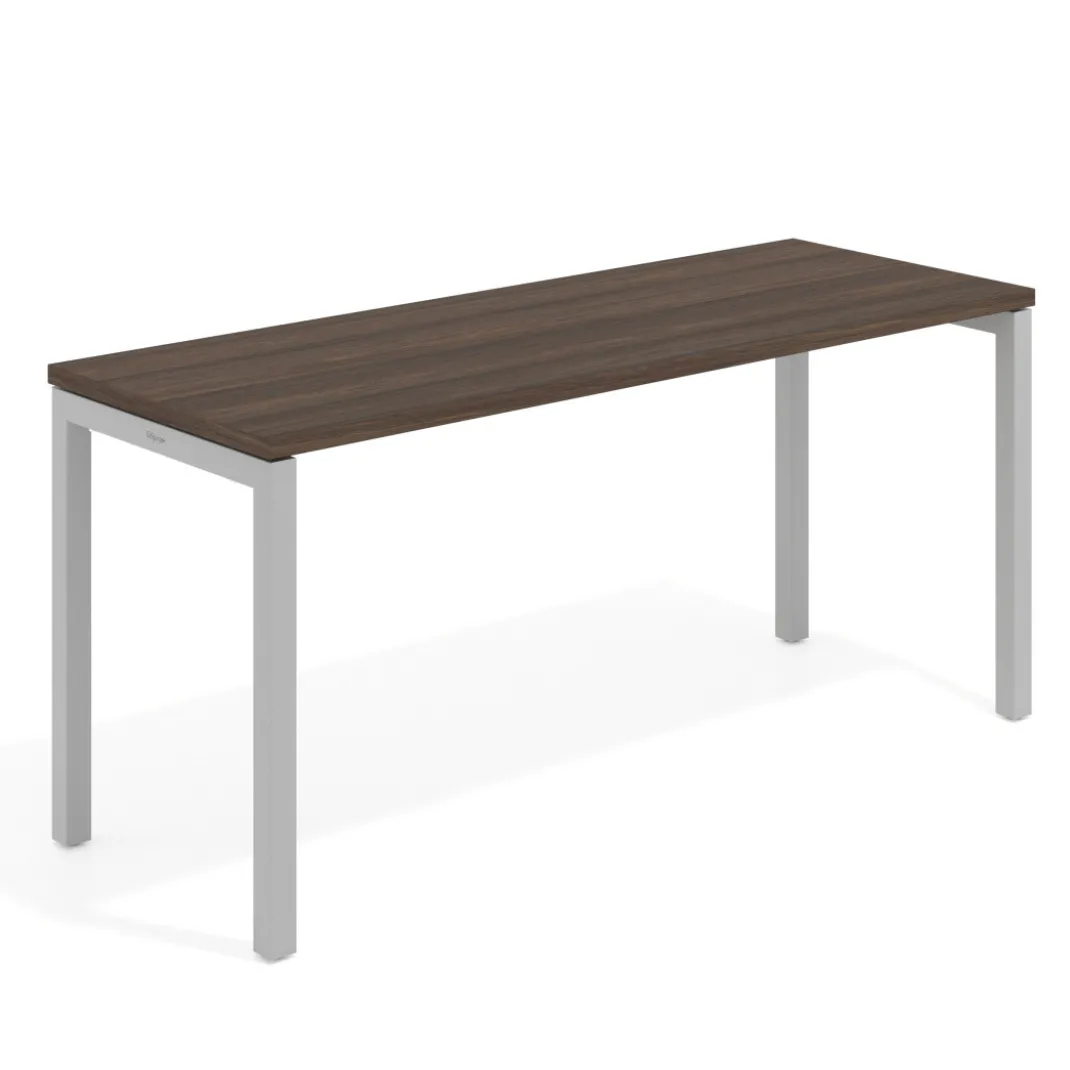 Mesa de escritorio pequeña Kube fondo 60cm estructura aluminio