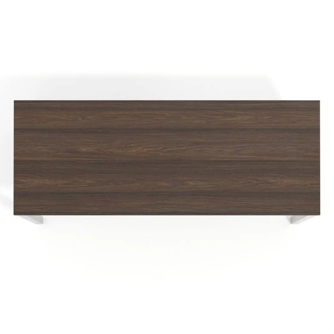 Mesa de escritorio pequeña Kube fondo 60cm estructura aluminio