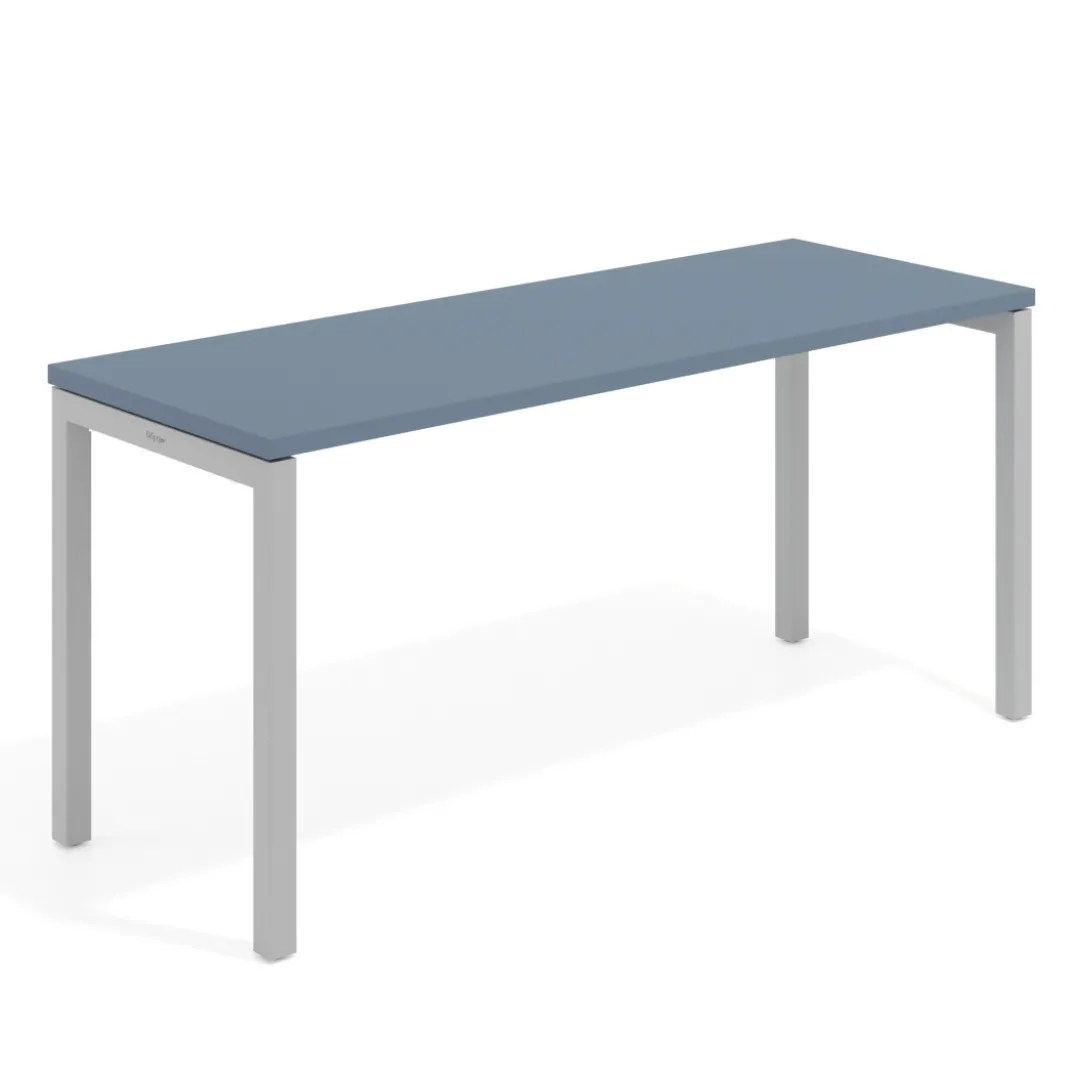 Mesa de escritorio pequeña Kube fondo 60cm estructura aluminio