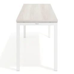 Mesa de escritorio pequeña Kube fondo 60cm estructura blanca