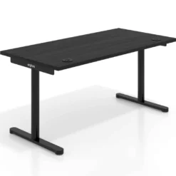 Mesa de Escritorio Tdesk, fondo 80cm, estructura negra, sobre recto