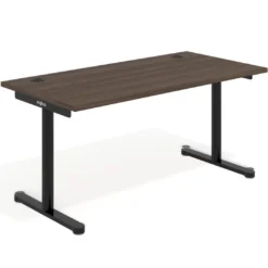 Mesa de Escritorio Tdesk, fondo 80cm, estructura negra, sobre recto