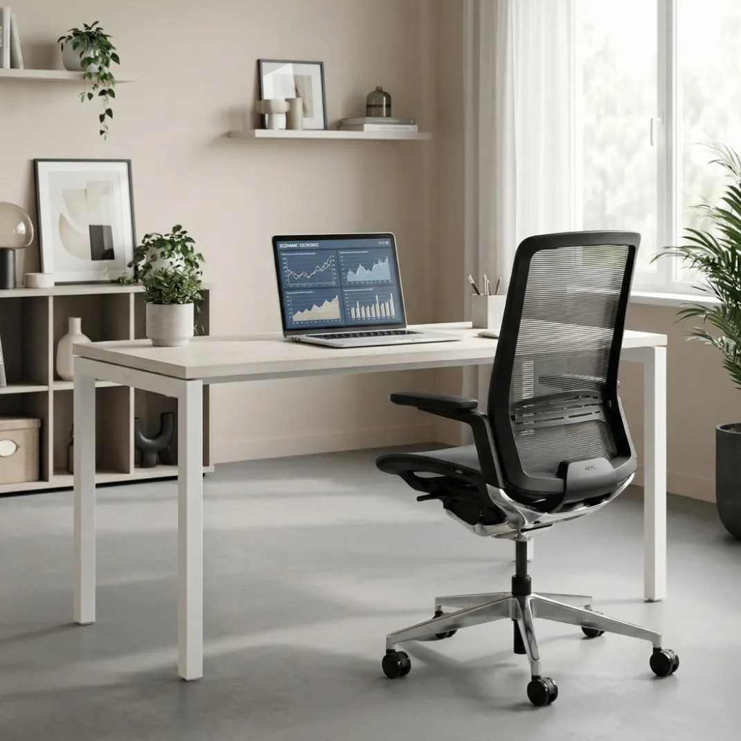 Mesa de formación fondo 50cm Kube estructura blanco