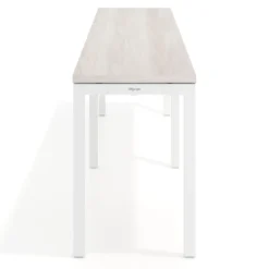 Mesa de formación progresiva doble Kube, fondo 50cm, estructura blanco