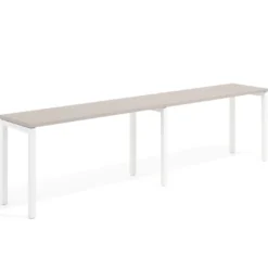 Mesa de formación progresiva doble Kube, fondo 50cm, estructura blanco