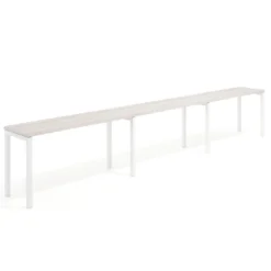 Mesa de formación progresiva triple Kube, fondo 50cm, estructura blanco