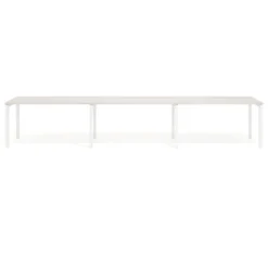 Mesa de formación progresiva triple Kube, fondo 50cm, estructura blanco