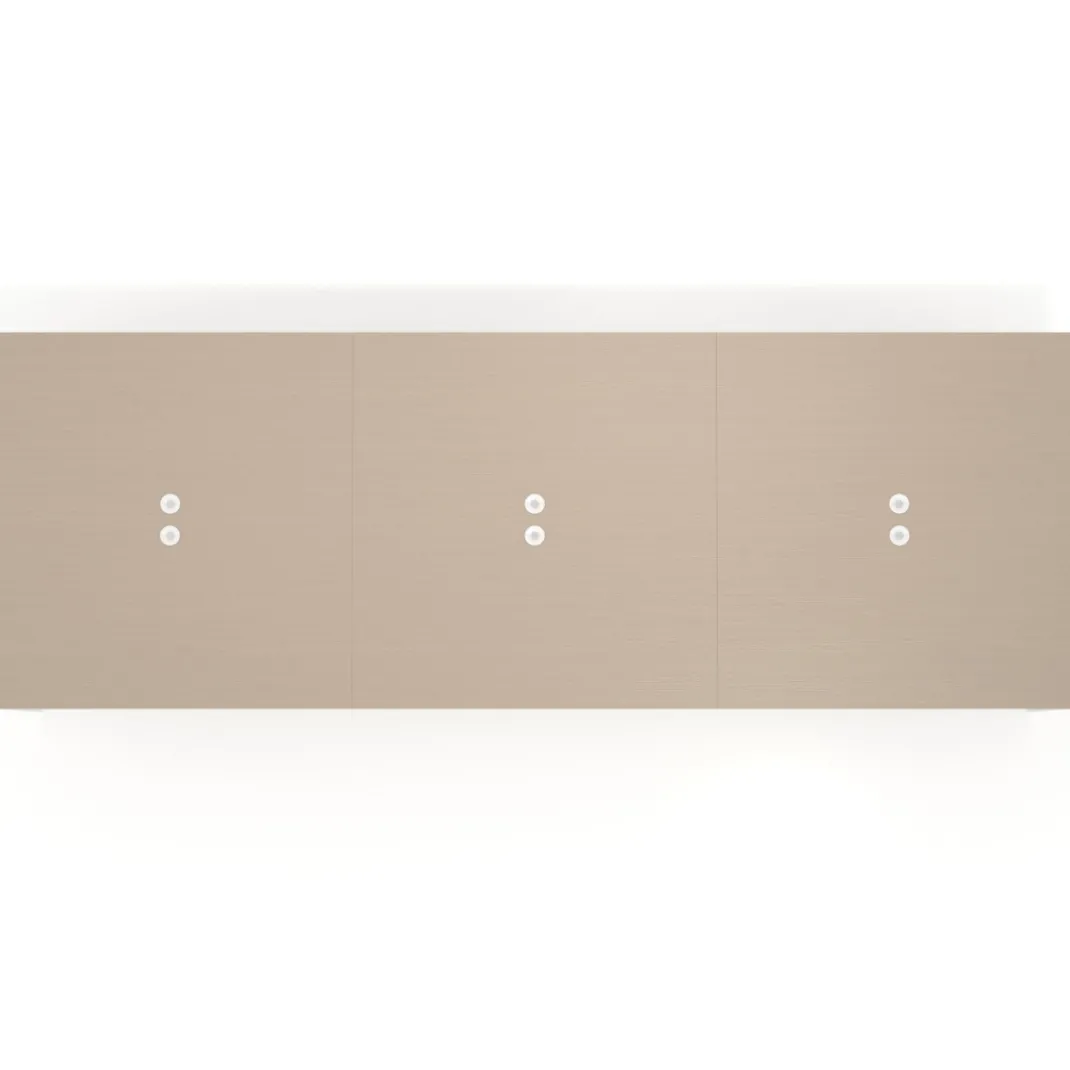 Mesa de juntas rectangular triple fondo 166 cm, estructura blanca