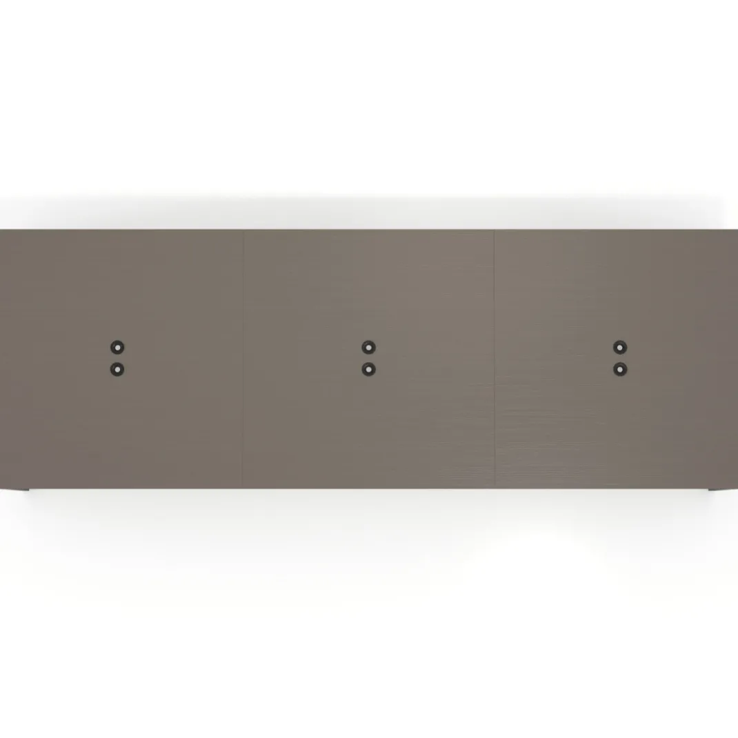 Mesa de juntas rectangular triple fondo 166 cm, estructura negra