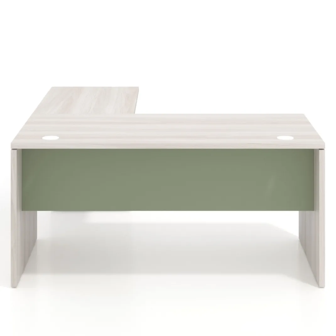 Mesa de Oficina con cajones Work Plus fondo 80, frontales de metal estructura california
