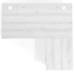 Mesa de Oficina con cajones Work Plus, ala corta, fondo 80, frontales melamina diseño monocolor