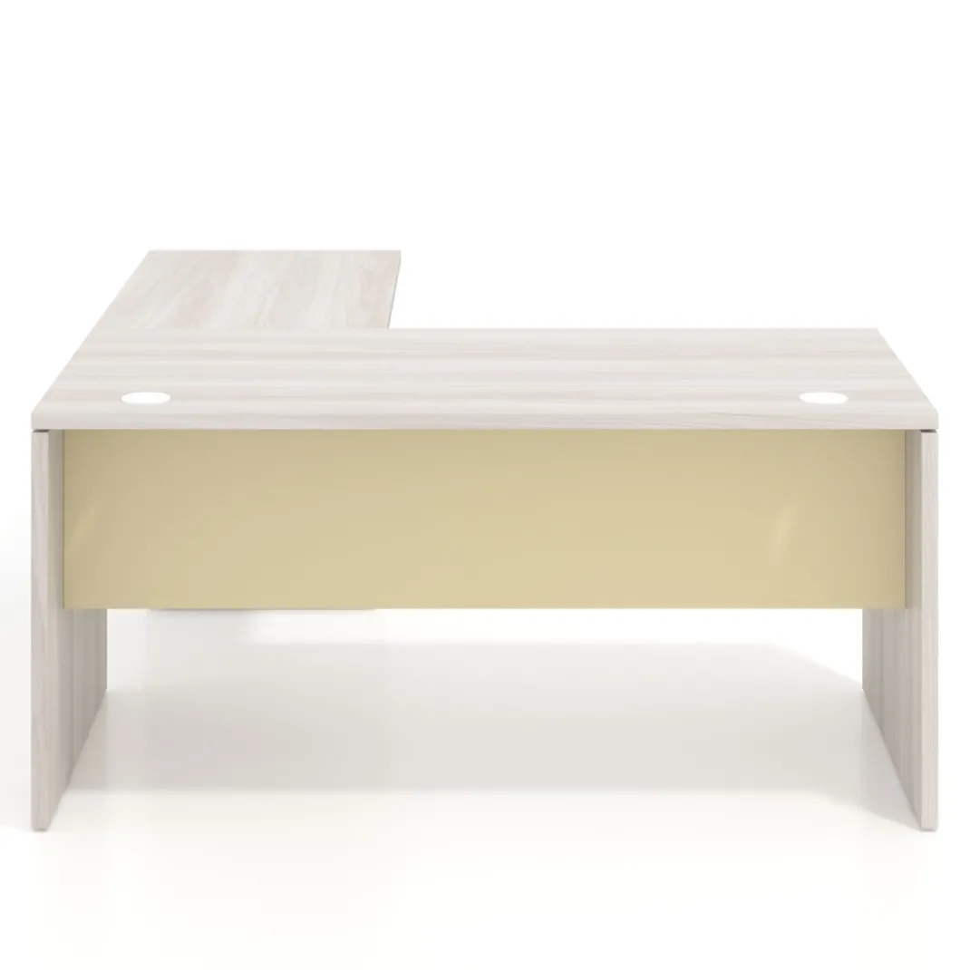 Mesa de Oficina con cajones Work Plus fondo 80, frontales melamina estructura california