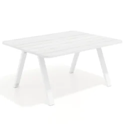 Mesa de oficina doble UvePro fondo 126, cantos redondeados, estructura blanca