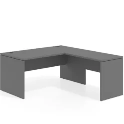 Mesa de Oficina en L Work Plus fondo 80 diseño monocolor