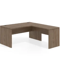 Mesa de Oficina en L Work Plus fondo 80 diseño monocolor