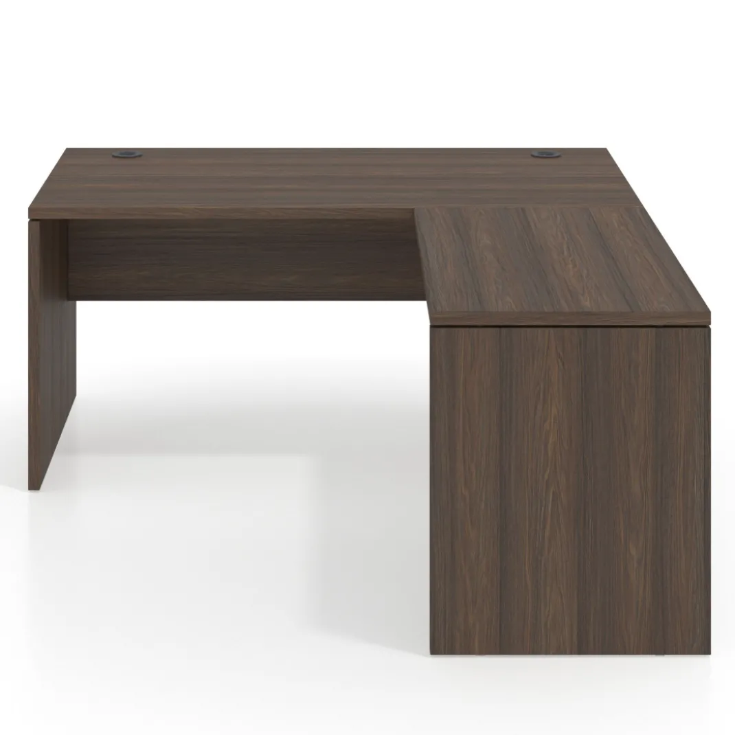 Mesa de Oficina en L Work Plus fondo 80 diseño monocolor