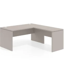 Mesa de Oficina en L Work Plus fondo 80 diseño monocolor
