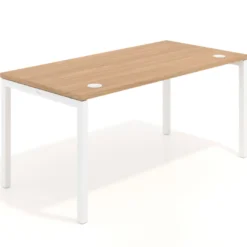 Mesa de oficina Kube fondo 80cm estructura blanca