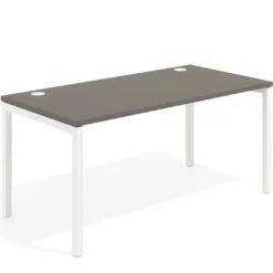 Mesa de oficina Kube fondo 80cm estructura blanca