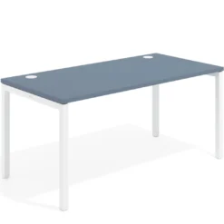 Mesa de oficina Kube fondo 80cm estructura blanca