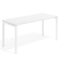 Mesa de oficina Kube fondo 68cm estructura blanca