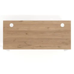 Mesa de oficina Kube fondo 68cm estructura blanca