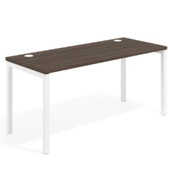 Mesa de oficina Kube fondo 68cm estructura blanca