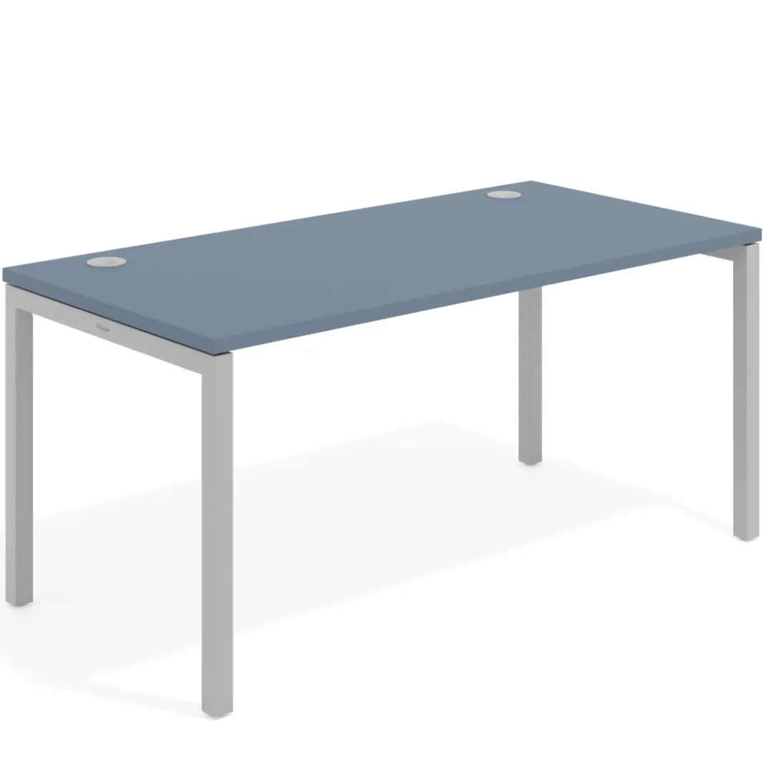 Mesa de oficina Kube fondo 80cm estructura aluminio