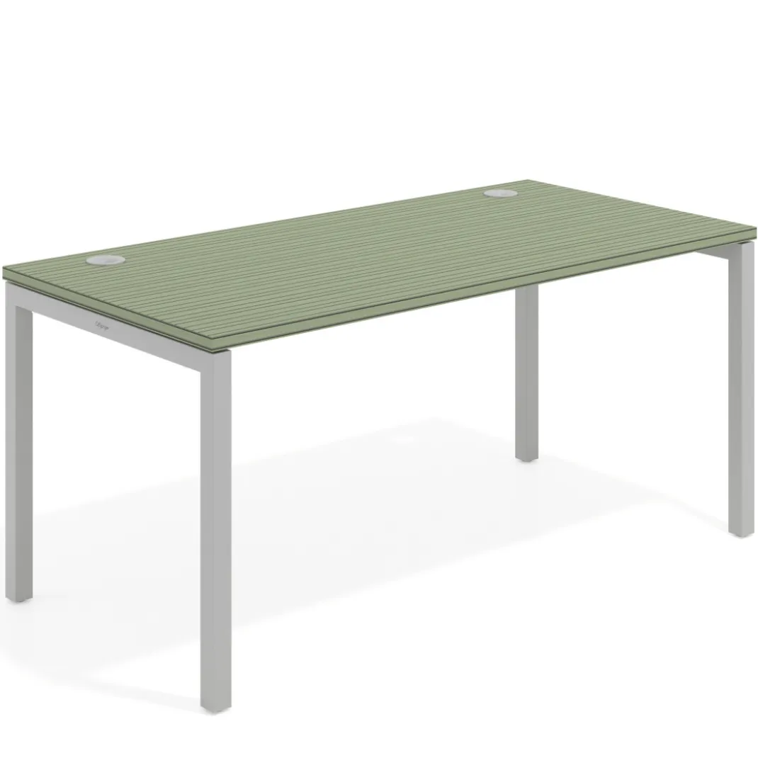 Mesa de oficina Kube fondo 80cm estructura aluminio