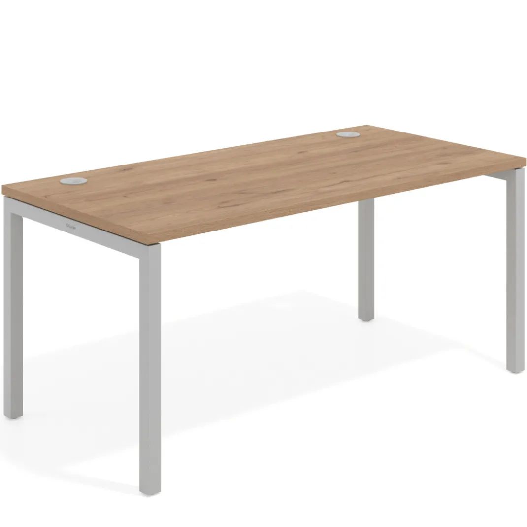 Mesa de oficina Kube fondo 80cm estructura aluminio