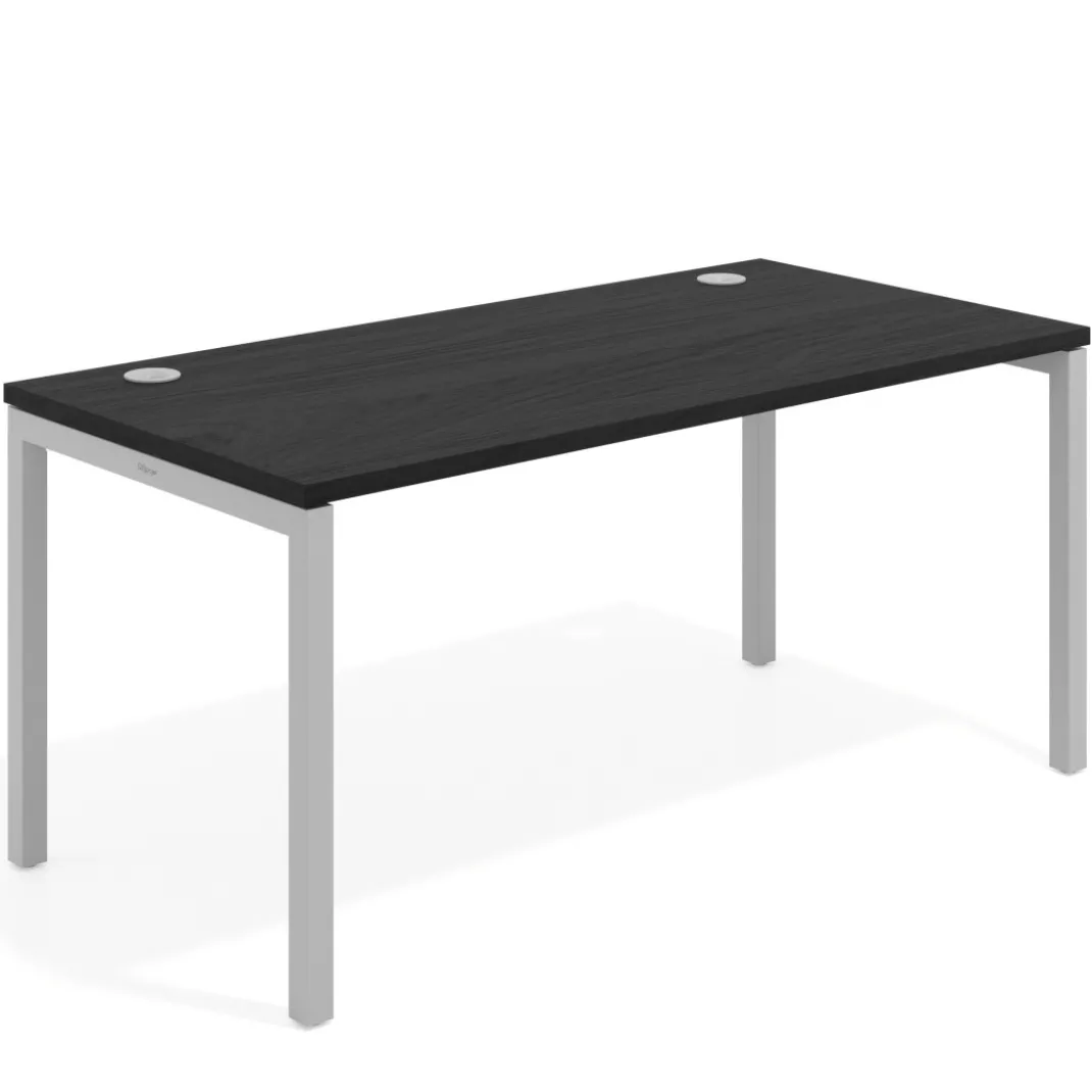 Mesa de oficina Kube fondo 80cm estructura aluminio