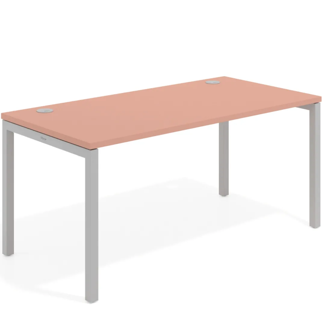 Mesa de oficina Kube fondo 80cm estructura aluminio