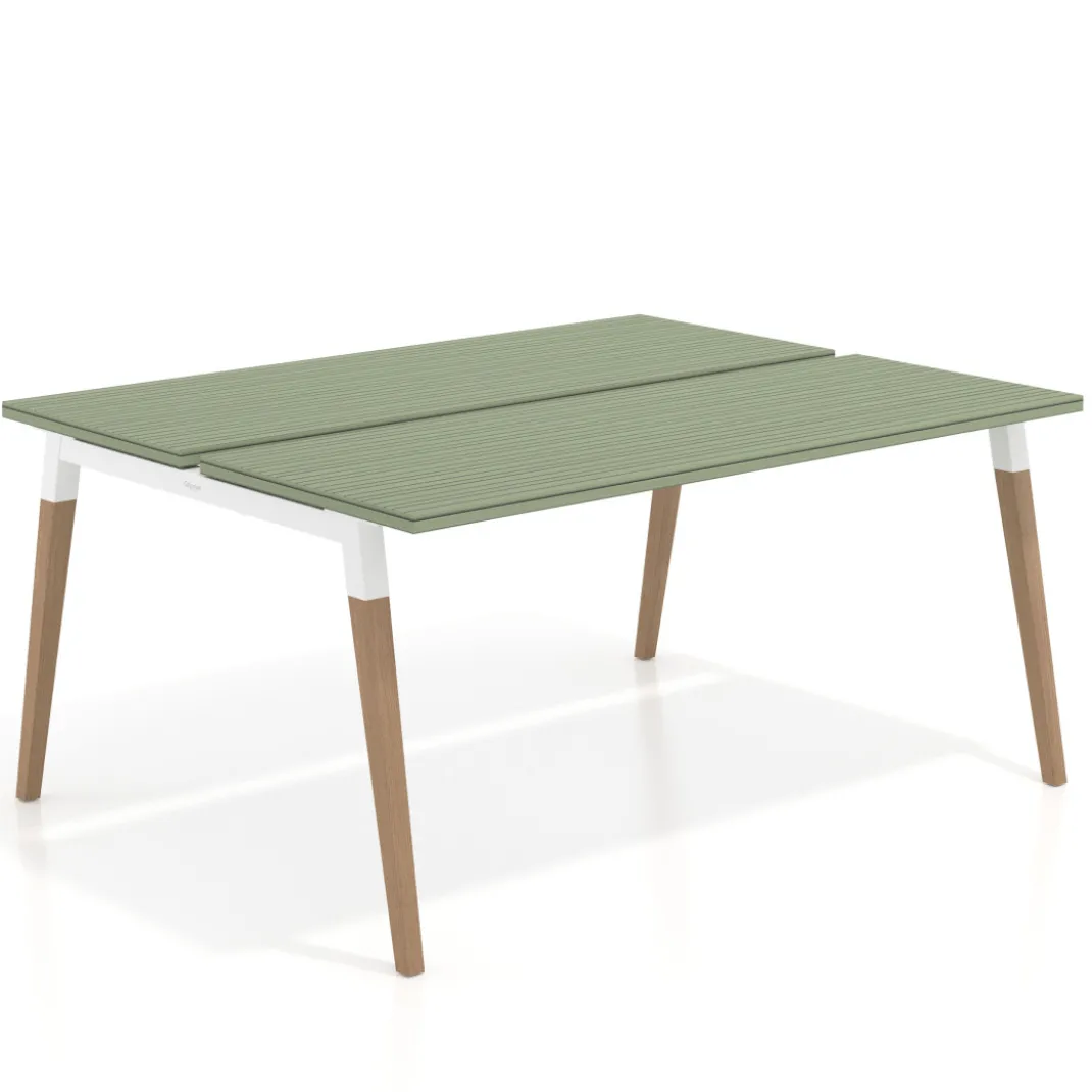 Mesa de oficina multipuesto Arki para 2 personas fondo 126 cm